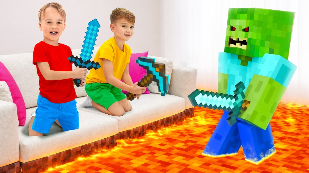 Minecraft Became Real at Home - Fun challenges for kids