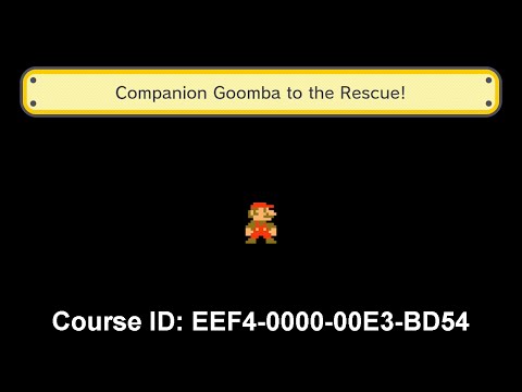 Super Mario Maker: Companion Goomba to the Rescue!