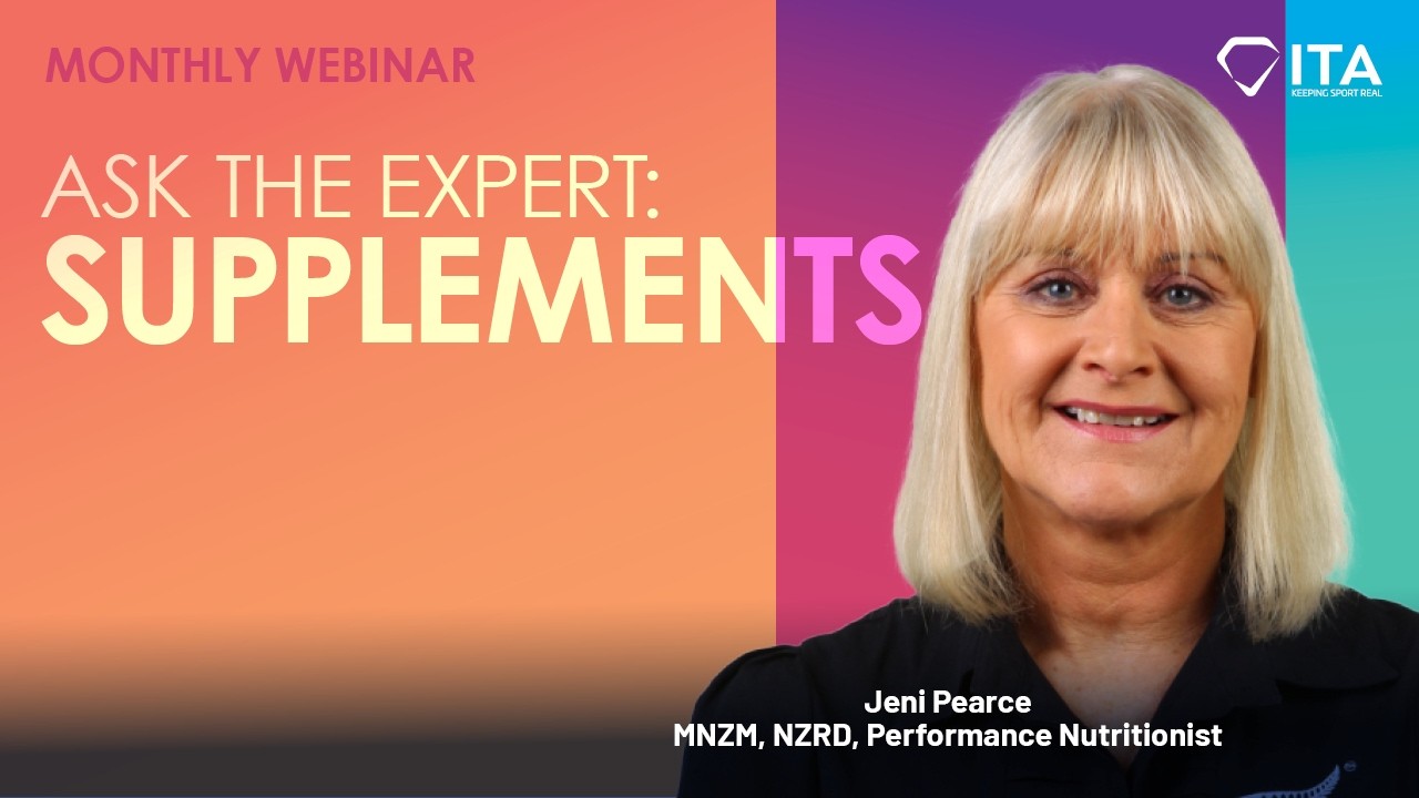 2026 Monthly webinar - Ask the Expert: Supplements
