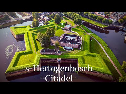 's-Hertogenbosch Citadel, Netherlands, DJi Mini 3 pro, 4K