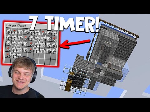 LOOT FRA 7 TIMER I MIN IRON FARM - Minecraft: ep 76