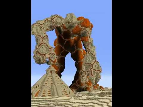 BigMawt - Minecraft - Stone golem, timelapse