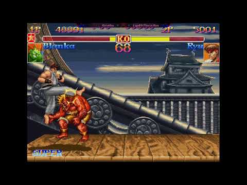 Girimba [Blanka] vs. LigaBR Flavio.Ryu [O.Ryu] FT2 - Super Street Fighter 2 Turbo: New Legacy v0.6