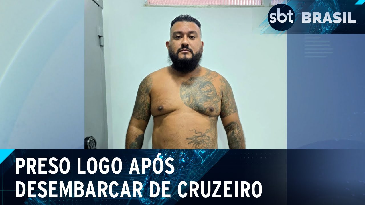 Líder e suposto fundador do PCC é preso ao desembarcar de cruzeiro | SBT Brasil (27/12/24)