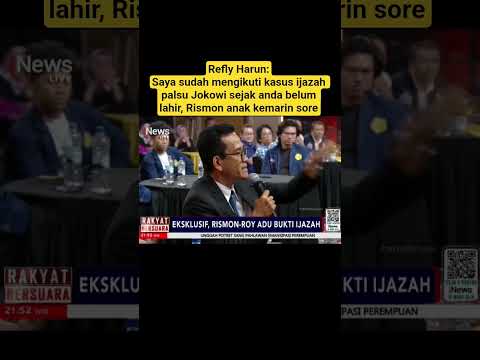 refly: rismon anak kemarin sore #shorts #reflyharun #rismon #ijazahpalsujokowi #beritaviral