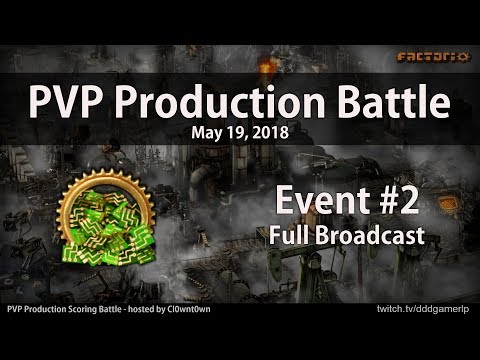 Factorio PVP Production Green Circuit Event #2 - 4-ways-to-win - Full