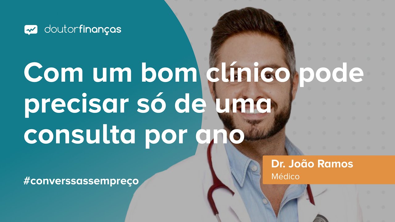 Imagem de um smartphoneonde se vê o programa Conversas sem Preço com a entrevista ao Dr. João Ramos