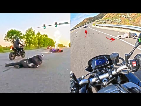 Bikes Broke Into Pieces - Epic, Unexpected and Crazy Motorcycle Moments - Ep.485