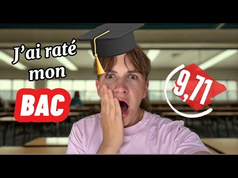 MES RESULTATS DU BAC ( je vais au rattrapage😭)