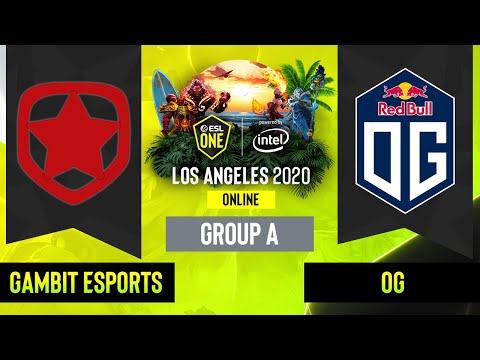 Dota2 - Gambit Esports vs. OG - Game 1 - Group A - EU/CIS - ESL One Los Angeles
