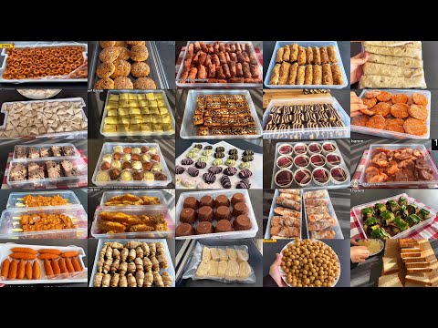 34 Different Giant Freezer Recipes 🤩 / Ramadan Freezer Preparations / Pastries, Meals, Desserts