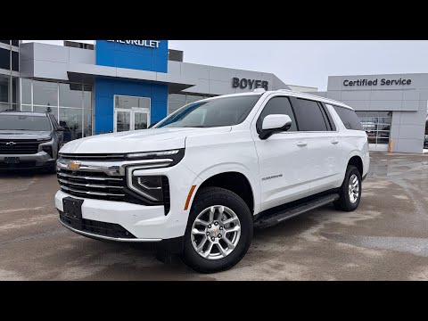 2026 Chevrolet Suburban 4WD 4dr LT in White for sale at Boyer Chevrolet Lindsay Ltd. in Lindsay, ON