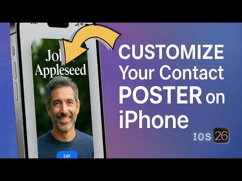 CREATE & CUSTOMIZE a Contact Poster on iPhone (iOS 26)