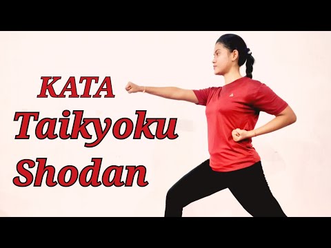 Kata 1 " 𝗧𝗮𝗶𝗸𝘆𝗼𝗸𝘂 𝗦𝗵𝗼𝗱𝗮𝗻 " performed by Bijayalaxmi Pradhan (white Belt). Okinawa Karate School