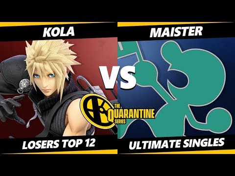 May Major Losers Top 12 - Kola (Cloud) Vs. Maister (Game & Watch) Smash Ultimate - SSBU