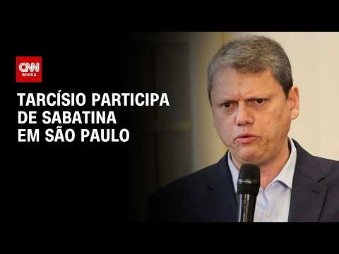 Eleições 2026: Tarcísio de Freitas participa de sabatina em São Paulo | HORA H