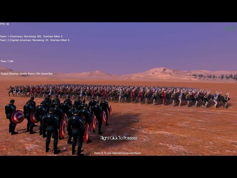 20 Captain America VS. 500x Every Base Units | EP.1 Medieval - UEBS