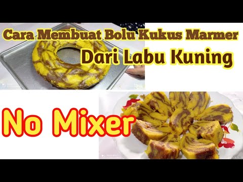 , title : 'Cara Membuat Bolu Kukus Marmer | Labu Kuning | No Mixer'