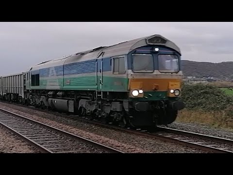 14/11/22 - Class 66 - 66711 "Sence"- Doncaster Down Decoy Gbrf to Llandudno Jn Gbrf