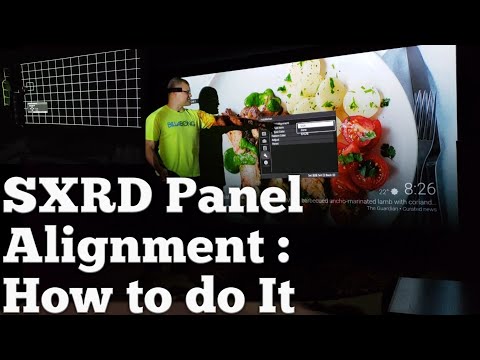Sony 4K Projector SXRD Panel Alignment : How to do It.