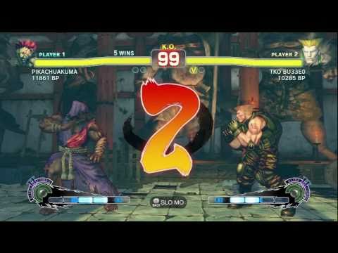 TKO BU33E0 ( GUILE ) VS JR RODRIGUEZ ( AKUMA ) SSFIV ENDLESS BATTLE MATCH ON XBL GAMES 7-12