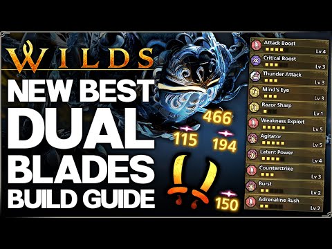 Monster Hunter Wilds - New Best OP Dual Blades Build - Highest Damage Possible - TU3 Omega Guide!