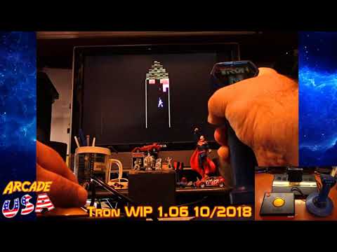 Tron Arcade WIP 1.06 - 10/22/2018 Trying it out with actual controllers!