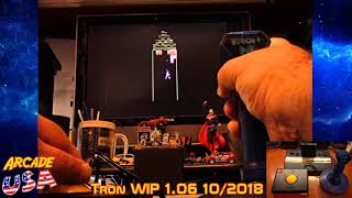 Tron Arcade WIP 1.06 - 10/22/2018 Trying it out with actual controllers!