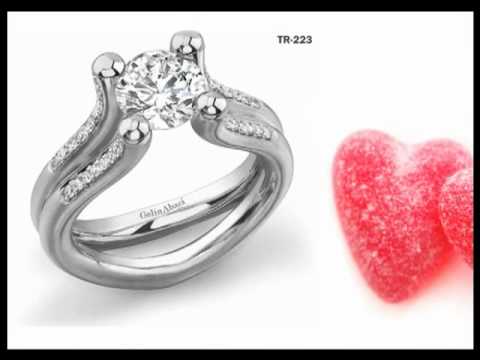Gelin Abaci Absolutely Stunning Tension Set Diamond Engagement Rings