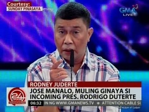24 Oras: Jose Manalo, muling ginaya si Incoming Pres. Rodrigo Duterte