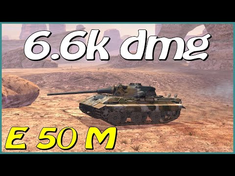 WOT Blitz / E 50 M Roaring / 5 frags / 6.6k dmg