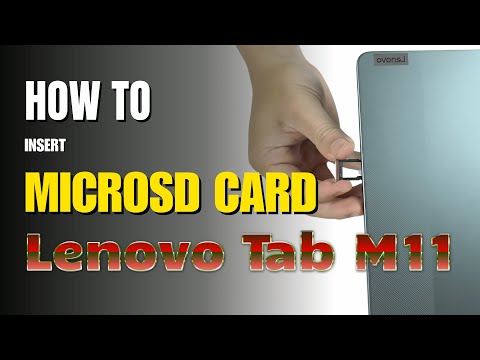 How to Install Microsd Card to Lenovo Tab M11