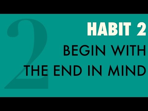 Habit #2: Begin With the End In Mind