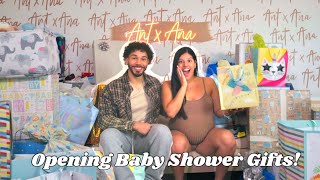 OPENING OUR BABY SHOWER GIFTS! You won’t believe what we got!