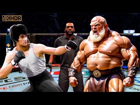 TRUE Bruce Lee vs. Old Crazy Goliath | EA Sports UFC 5