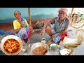 WHITE COUNTRY CHICKEN CURRY Tribal Village House Pet Desi Chicken Curry By Grandfather Grandmother