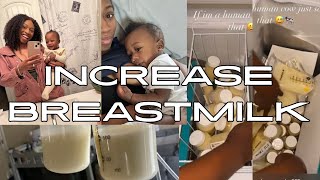 HOW TO INCREASE BREASTMILK SUPPLY FAST OVERNIGHT | Tips