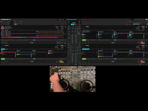 4 Decks Live Remix with Stem and Remix Deck in Traktor