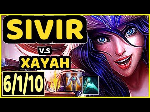 CODY SUN (SIVIR) vs XAYAH - 6/1/10 KDA BOTTOM ADC CHALLENGER GAMEPLAY - NA