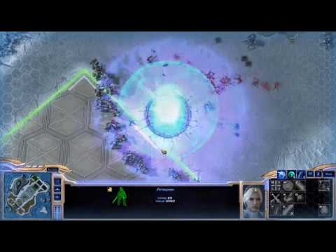 Starcraft 2 Direct (Desert) Strike 1v3 how to play alone when your team is gone