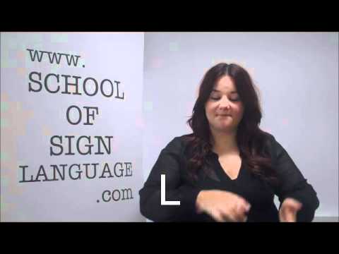 How to sign the alphabet in British Sign Language