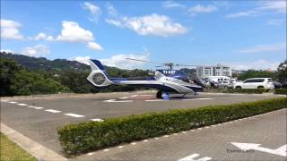 preview picture of video 'Eurocopter TI-AZF despegando del Hospital Cima'