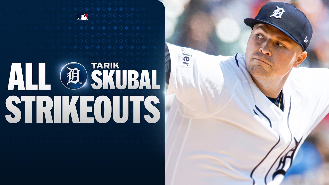 ALL STRIKEOUTS: Tarik Skubal fanned 5 batters for the Tigers! | MLB Highlights