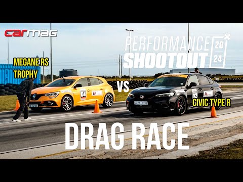 DRAG RACE: Honda Civic Type R vs Renault Megane RS Trophy