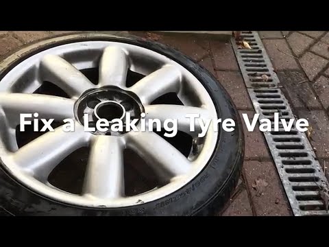 How to fix a tyre (tire) valve leak