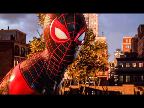 SPIDER MAN 2 PS5 Miles Chasing Black Cat Scene (SPIDER MAN 2 PS5)