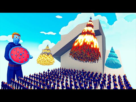 150x CAPTAIN AMERICA vs 3x EVERY GODS - Totally Accurate Battle Simulator TABS