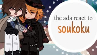 ADA react to Soukoku (BSD) // FULL // read desc | secretly dating au ! 