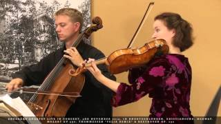 ENGEGÅRD QUARTET playing Mozart KV 590 in F major (1790). 2nd movement: Allegretto