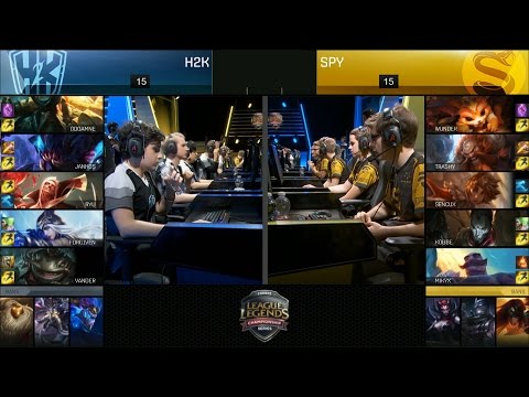 H2K vs SPY Game 3 Highlights - SPLYCE vs H2K EU LCS PLAYOFF SEMIFINAL #1 Summer 2016